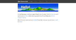 Desktop Screenshot of alexras.info